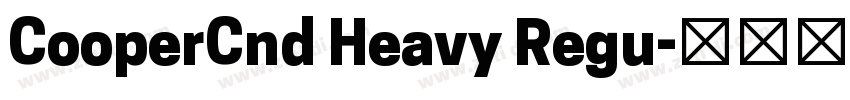 CooperCnd Heavy Regu字体转换